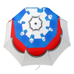 Slovenia Flag Mountains Country Folding Umbrellas by Nexatart