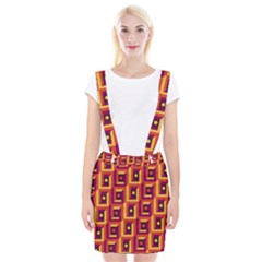 3 D Squares Abstract Background Braces Suspender Skirt by Nexatart