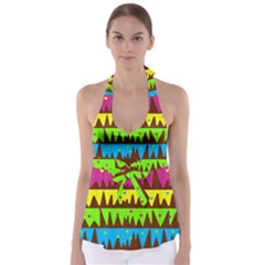 Illustration Abstract Graphic Babydoll Tankini Top by Nexatart