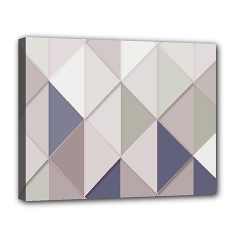 Background Geometric Triangle Canvas 14  X 11  by Nexatart