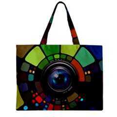 Lens Photography Colorful Desktop Zipper Mini Tote Bag by Nexatart