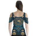 Ying Yang Abstract Asia Asian Background Butterfly Sleeve Cutout Tee  View2