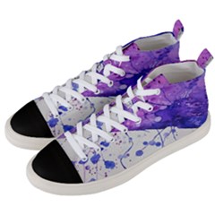 Art Painting Abstract Spots Men s Mid-top Canvas Sneakers by Nexatart