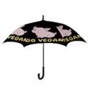 Go Vegan - Cute Pig Hook Handle Umbrellas (Large) View3