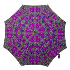 Spring Time In Colors And Decorative Fantasy Bloom Hook Handle Umbrellas (large) by pepitasart