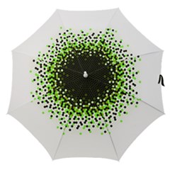 Flat Tech Camouflage Reverse Green Straight Umbrellas by jumpercat