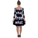 Save me from what I want Quarter Sleeve Skater Dress View2