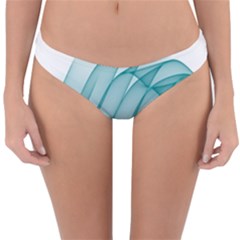 Background Light Glow Blue Reversible Hipster Bikini Bottoms by Nexatart