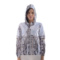 Architecture Building Design Hooded Wind Breaker (women) by Nexatart
