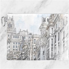 Architecture Building Design Canvas Cosmetic Bag (xxxl) by Nexatart