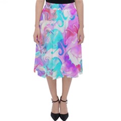 Background Art Abstract Watercolor Pattern Folding Skater Skirt by Nexatart