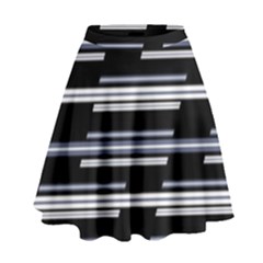 Skewed Stripes Pattern Design High Waist Skirt by dflcprints