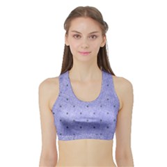 Dot Blue Sports Bra With Border by snowwhitegirl