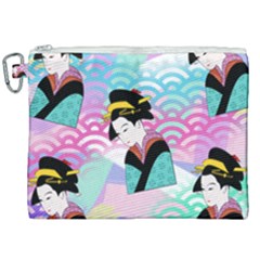 Japanese Abstract Canvas Cosmetic Bag (xxl) by snowwhitegirl