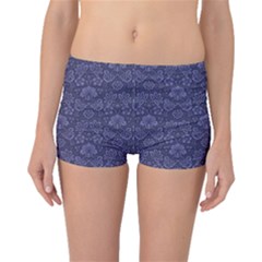 Damask Purple Boyleg Bikini Bottoms by snowwhitegirl