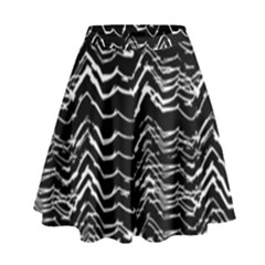Dark Abstract Pattern High Waist Skirt by dflcprints