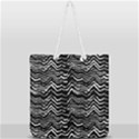 Dark Abstract Pattern Full Print Rope Handle Tote (Large) View1