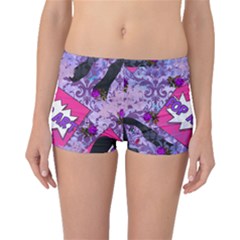 Purlpe Retro Pop Boyleg Bikini Bottoms by snowwhitegirl