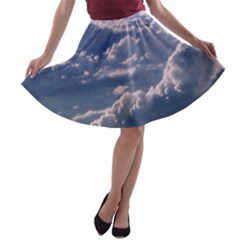 In The Clouds A-line Skater Skirt by snowwhitegirl