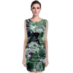 Rose Bushes Green Classic Sleeveless Midi Dress by snowwhitegirl