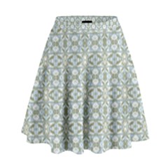 Vintage Ornate Pattern High Waist Skirt by dflcprints