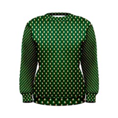 Irish Flag Green White Orange On Green St  Patrick s Day Ireland Women s Sweatshirt by PodArtist