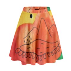 Mountains High Waist Skirt by snowwhitegirl