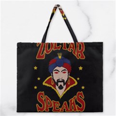 Zoltar Speaks Zipper Large Tote Bag by Valentinaart