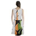 Irish Clover Sleeveless Waist Tie Chiffon Dress View2