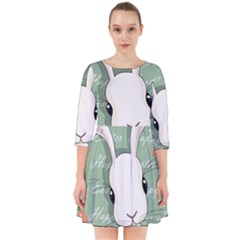 Easter Bunny  Smock Dress by Valentinaart