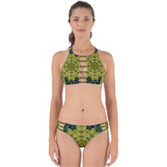 Fantasy Plumeria Decorative Real And Mandala Perfectly Cut Out Bikini Set by pepitasart