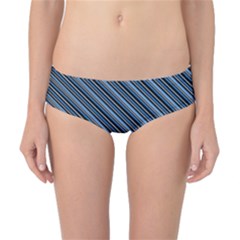 Diagonal Stripes Pinstripes Classic Bikini Bottoms by Nexatart
