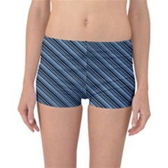 Diagonal Stripes Pinstripes Reversible Boyleg Bikini Bottoms by Nexatart