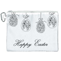 Easter Eggs Canvas Cosmetic Bag (xxl) by Valentinaart