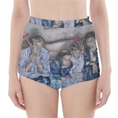 The Nobodies High-waisted Bikini Bottoms by redmaidenart