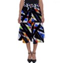 Multicolor Geometric Abstract Pattern Perfect Length Midi Skirt View1