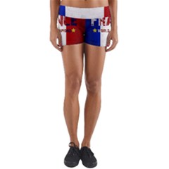 Football World Cup Yoga Shorts by Valentinaart