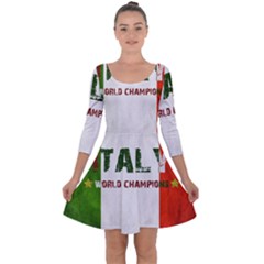 Football World Cup Quarter Sleeve Skater Dress by Valentinaart