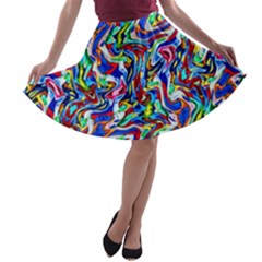 Pattern-10 A-line Skater Skirt by ArtworkByPatrick