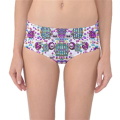 Alien Sweet As Candy Mid-waist Bikini Bottoms by pepitasart