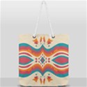 Symmetric distorted shapes                          Full Print Rope Handle Tote (Large) View2