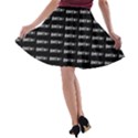 Bored Comic Style Word Pattern A-line Skater Skirt View2