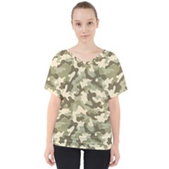 Camouflage 03 V-neck Dolman Drape Top by quinncafe82