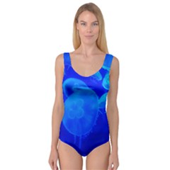 Blue Jellyfish 1 Princess Tank Leotard  by trendistuff