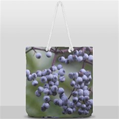 Blueberries 2 Full Print Rope Handle Tote (large) by trendistuff