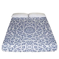 Radial Mandala Ornate Pattern Fitted Sheet (california King Size) by dflcprints