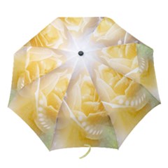 Beautiful Yellow Rose Folding Umbrellas by FantasyWorld7