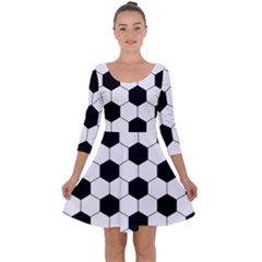 Football Quarter Sleeve Skater Dress by Valentinaart
