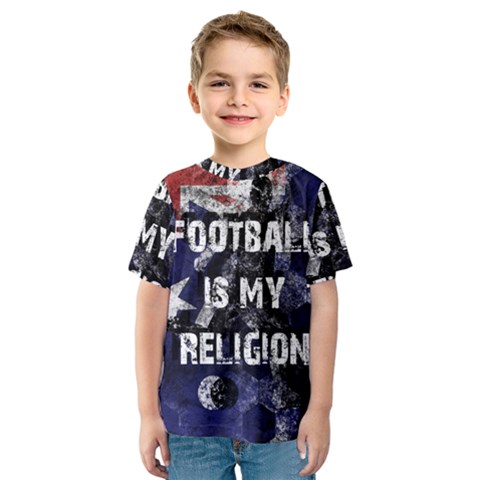 Football Is My Religion Kids  Sport Mesh Tee by Valentinaart
