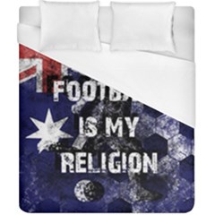 Football Is My Religion Duvet Cover (california King Size) by Valentinaart